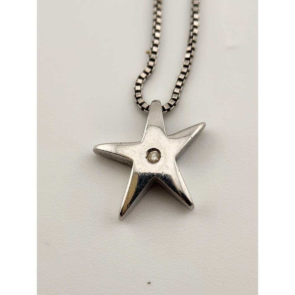 Hot Diamonds Sterling Silver 925 Star Diamond Pendant 16" 18" Extender